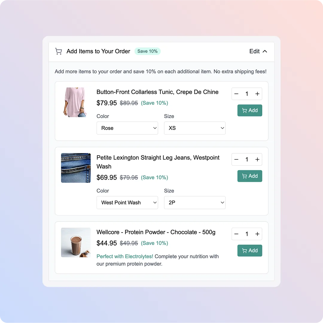 ClickPost Turn Order Edits Into Upsell Opportunities